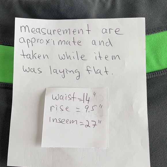 LULULEMON gray and green reversible yoga pants - Picture 5 of 5